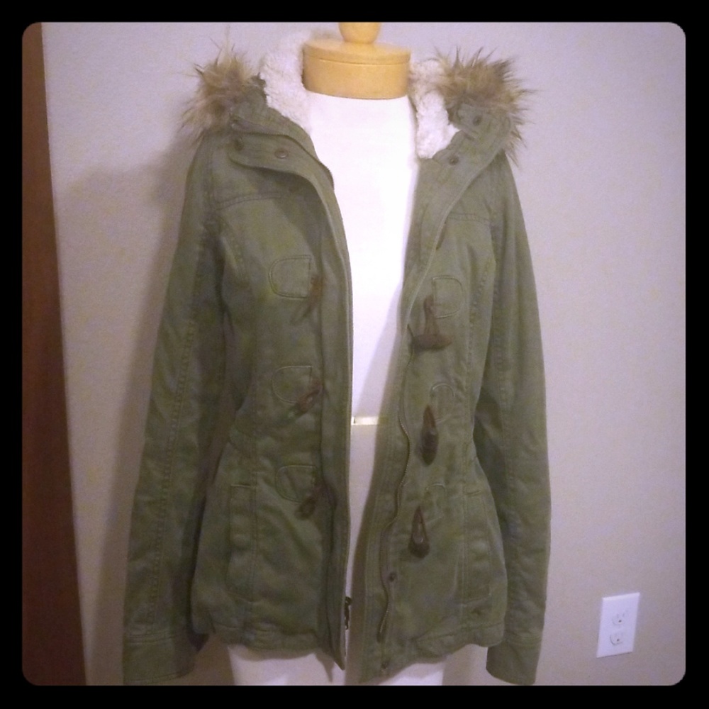 Super Stylish Olive Coat Parka